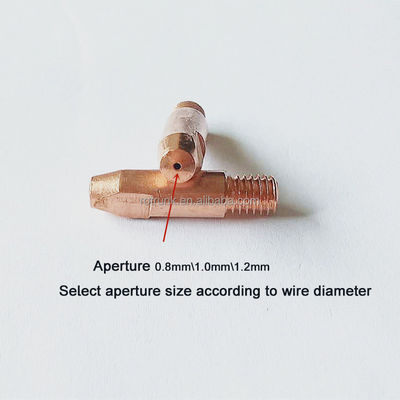 1.0mm ビンゼル型24KD CO2 MIG タッチノズル保護具を含む銅の接触尖端