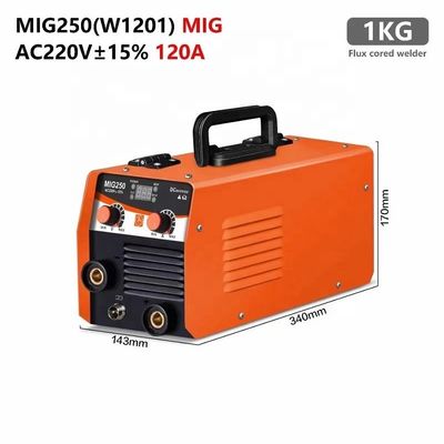 120A フルックスコアードワイヤ ミニインバーター 無ガス 自己シールド MIG 溶接機 MIG 200